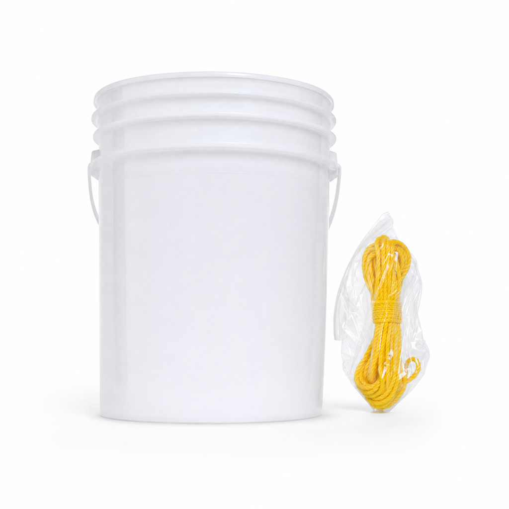 Heavy Duty 5 gal Bucket w 45' nylon rope