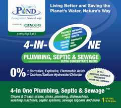 Nature’s Pond ‘4-in-One Plumbing, Septic & Sewage’